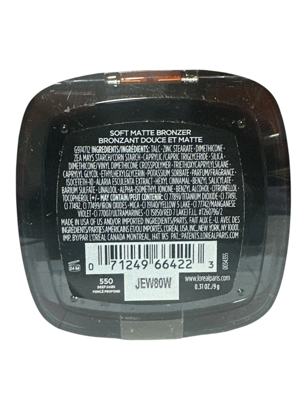 L'Oréal Infallible 24H Fresh Wear Bronzer - 550 Deep Dark